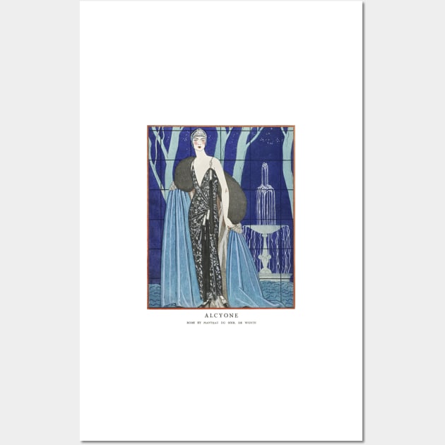 Alcyone Fashion Illustration by George Barbier Wall Art by VanillaArt